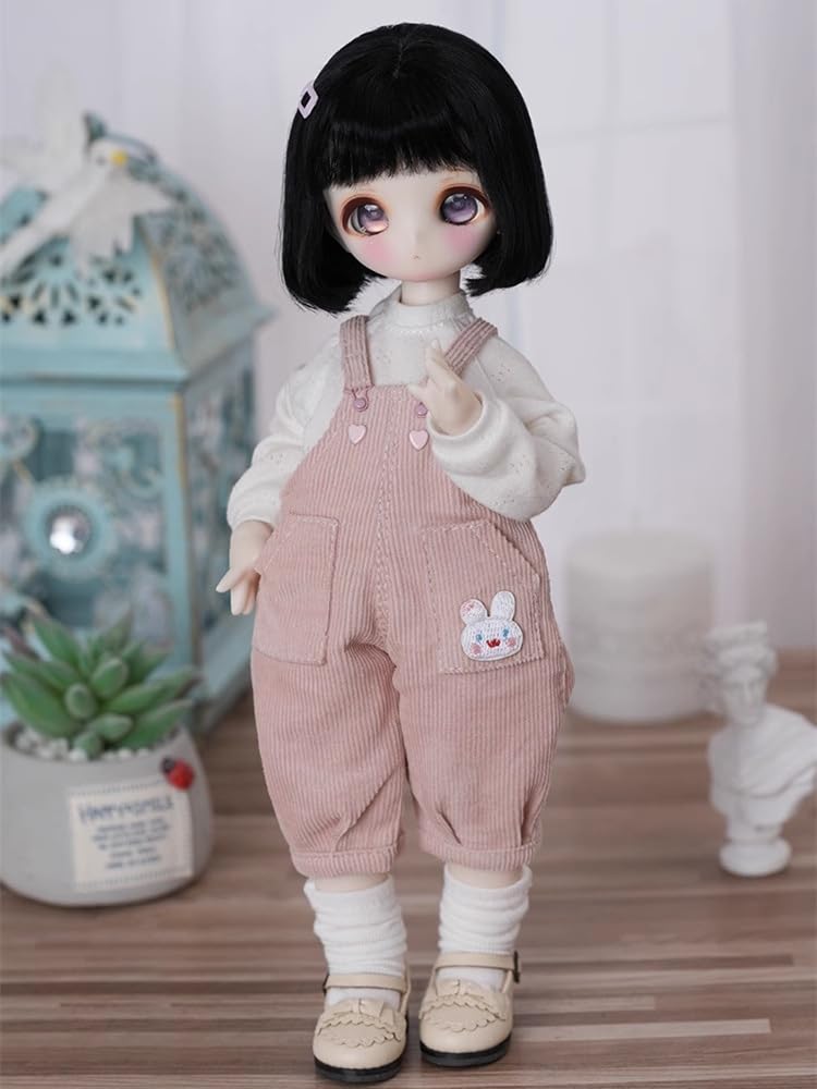 Amazon.co.jp: ドール用 bjd 人形のオーバーオール 服1/4 ドール